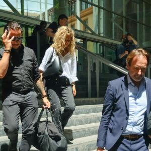 Jean-Baptiste Alary, Emmanuelle Franck et Alexandre Martin, les avocats de Cédric Jubillar se rendant au tribunal de Toulouse