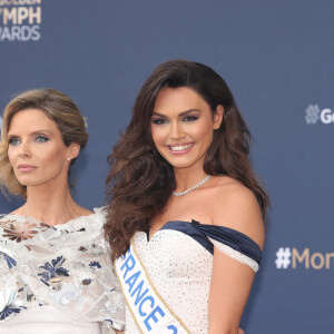 Sylvie tellier et Diane Leyre, miss France 2022 - Cérémonie de clôture du 61ème Festival de Télévision de Monte Carlo le 21 juin 2022. © Claudia Albuquerque /Bestimage