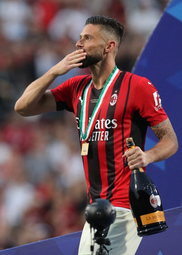 Olivier Giroud : L'AC Milan sacré champion d'Italie lors de la dernière journée le 22 mai 2022 - (Credit Image: © Jonathan Moscrop/Sportimage/Cal Sport Media)