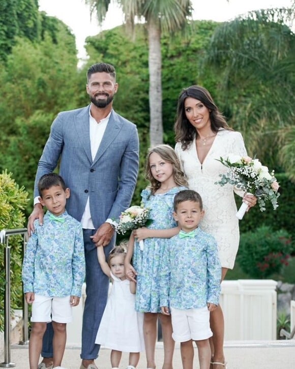 Olivier Giroud et sa famille.