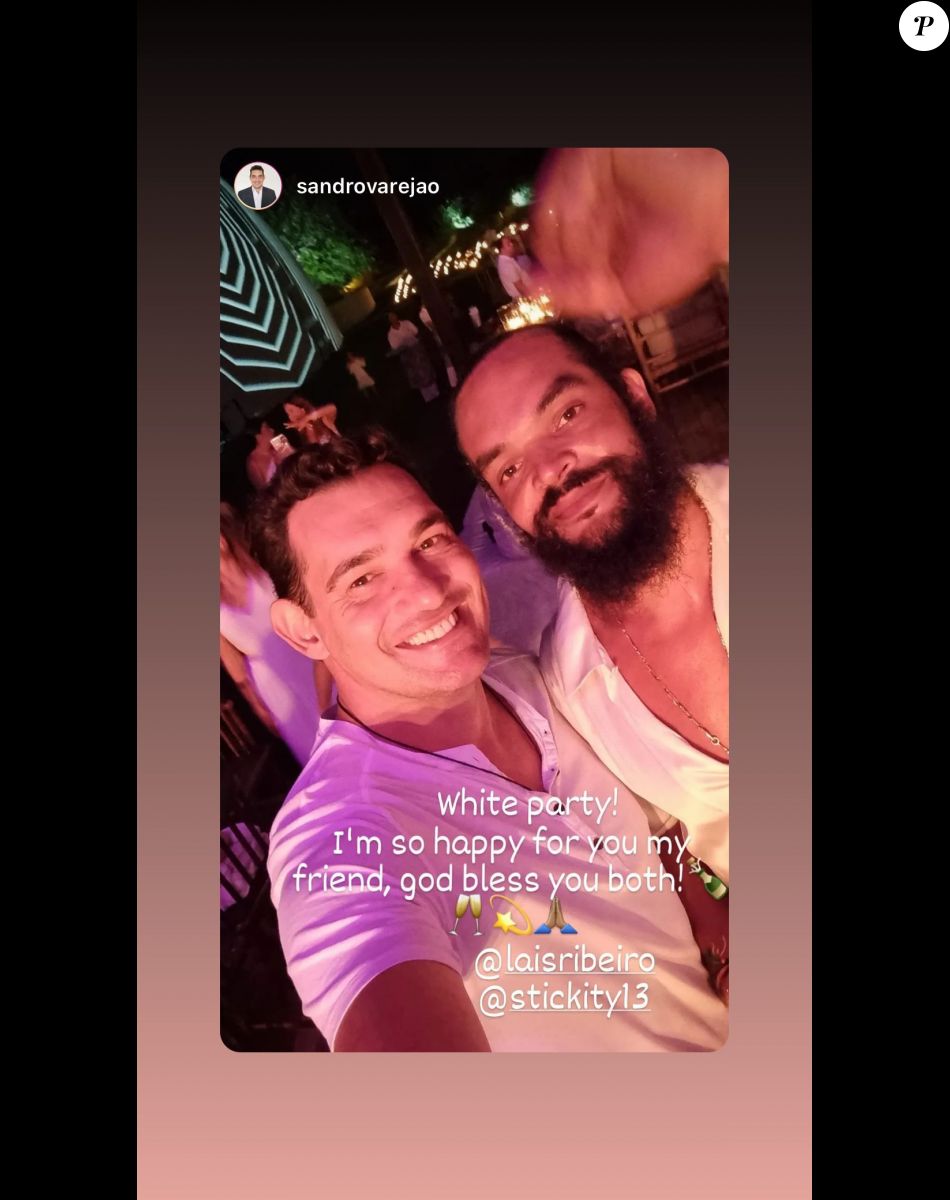 Fête en blanc pour le mariage de Joakim Noah et Lais Ribeiro.