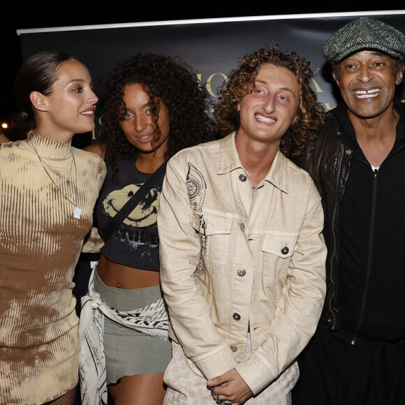 Jenaye, Eleejah, Joalukas Noah, son père Yannick Noah lors de la soirée d'anniversaire de Joalukas Noah, fils de Yannick Noah et Isabelle Camus, pour ses 18 ans à Paris. © Cyril Moreau / Bestimage 