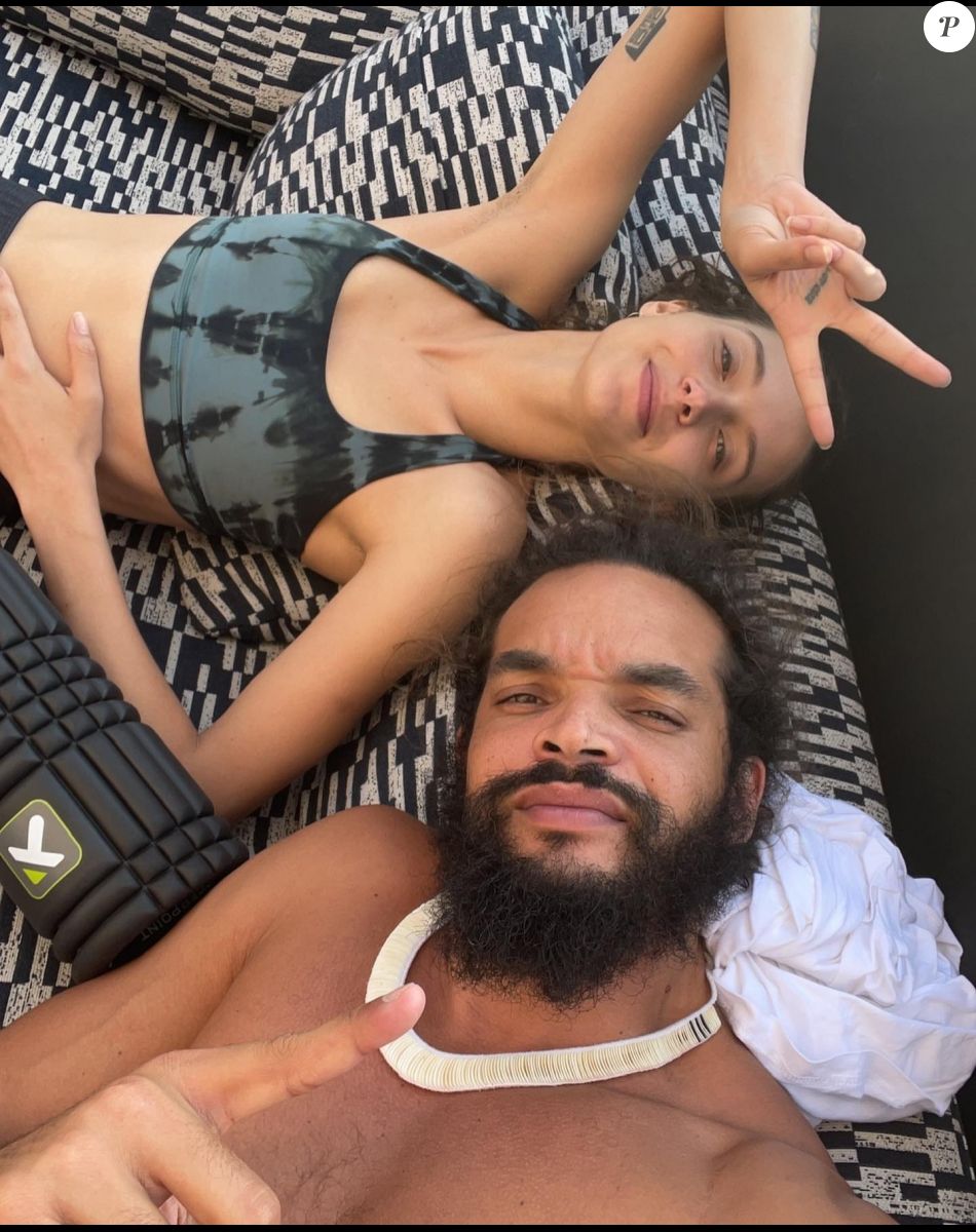Joakim Noah et sa soeur Jénayé sur Instagram. Le 22 octobre 2021.