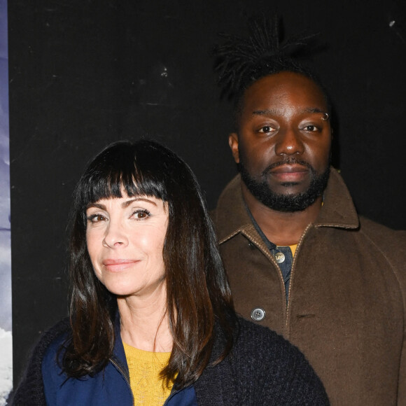 Mathilda May et son compagnon Sly Johnson - Avant-première du film "Sans Toi" au cinéma l'Entrepôt à Paris le 11 janvier 2022. © Coadic Guirec/Bestimage 