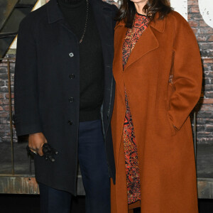 Mathilda May et son compagnon Sly Johnson - Avant-première du film "West Side Story" réalisé par S. Spielberg au Grand Rex à Paris le 2 décembre 2021. © Coadic Guirec/Bestimage