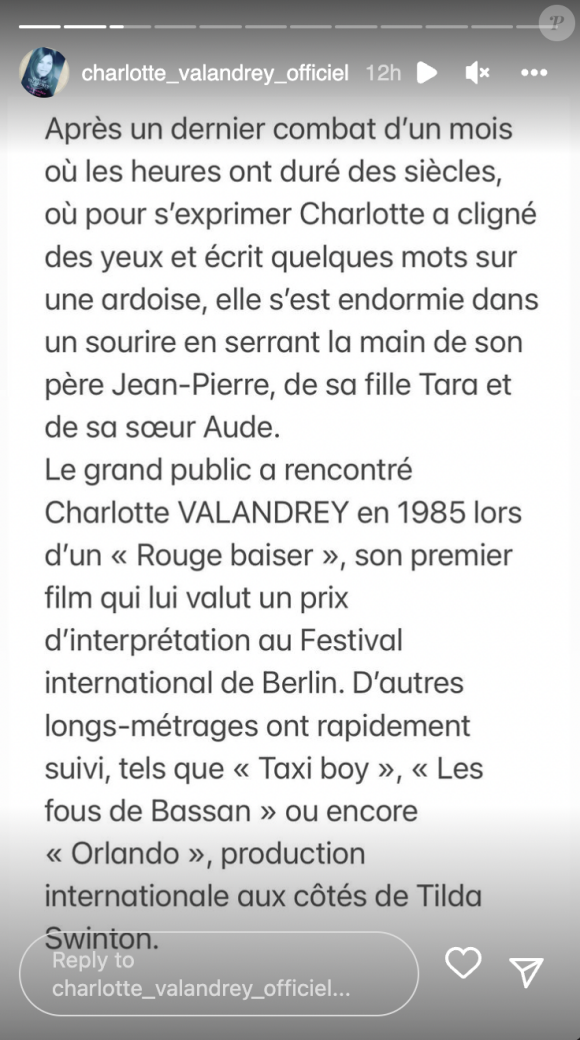 Révélations sur les derniers jours de Charlotte Valandrey, par un proche de la comédienne morte le 13 juillet 2022