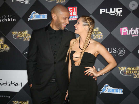 Xavier Delarue et sa femme Tatiana Laurens - Finale de la 13ème édition Top Model Belgium 2017 au Lido à Paris le 18 Décembre 2016. © Marc Ausset-Lacroix /Bestimage