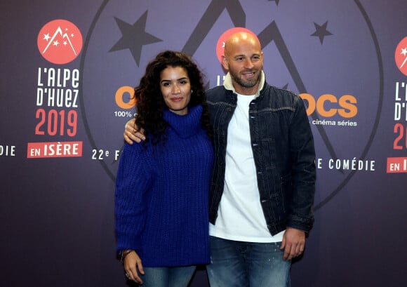 Sabrina Ouazani et son compagnon Franck Gastambide - 22ème Festival International du Film de Comédie de l'Alpe d'Huez le 16 janvier 2019. © Dominique Jacovides/Bestimage