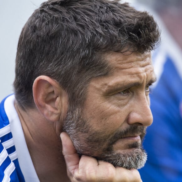 Bixente Lizarazu lors du match d'inauguration du stade Charles de Gaulle à Colombey-les-Deux-Églises entre le Variétés Club de France et le club local. © Pierre Perusseau / Bestimage 