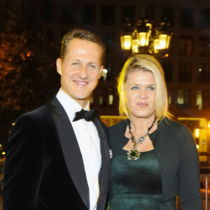 Michael Schumacher et sa femme Corinna a Frankfort le 10 novembre 2012. (c. ) Eric Tran-Quang