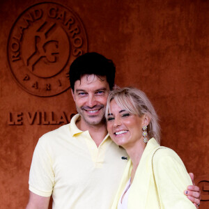 Elodie Gossuin et son mari Bertrand Lacherie au village lors des Internationaux de France de Tennis de Roland Garros 2022 à Paris, France, le 5 juin 2022. © Dominique Jacovides/Bestimage 