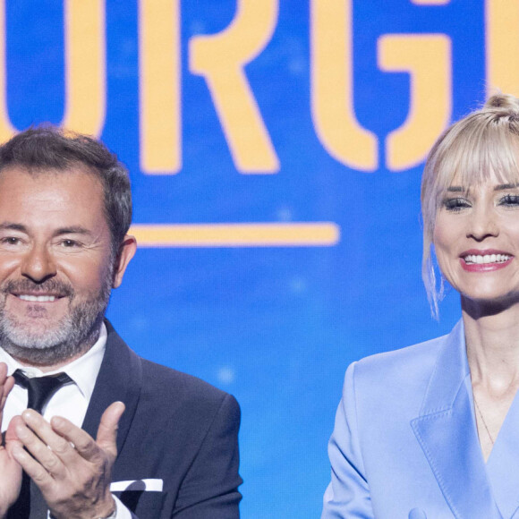 Jérôme Anthony et Élodie Gossuin - Enregistrement de l'émission "Ce soir on chante pour l'Unicef - Urgence Ukraine", au Dôme de Paris et diffusée le 5 avril sur W9 © Cyril Moreau / Bestimage