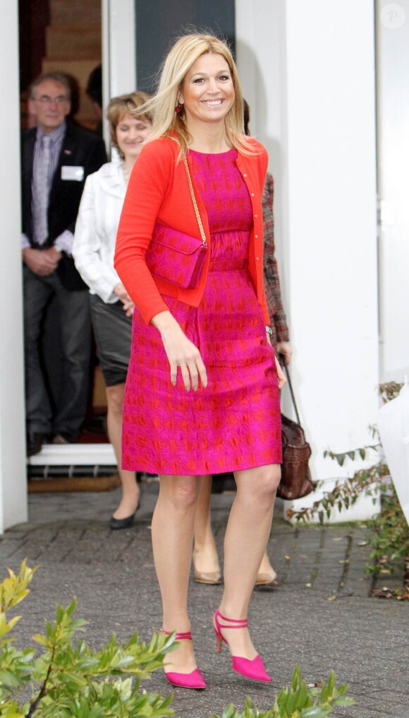 La princesse Maxima des Pays-Bas en visite à Hoorn, en sa qualité de membre du Conseil pour la micro-finance