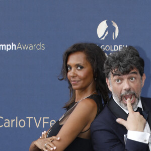 Stéphane Plaza et Karine le Marchand - Cérémonie de clôture du 61e Festival de Télévision de Monte Carlo le 21 juin 2022. © Denis Guignebourg/Bestimage