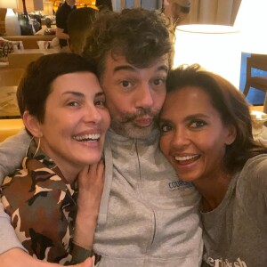Karine Le Marchand, Stéphane Plaza et Cristina Cordula sur Instagram. Le 6 février 2022.