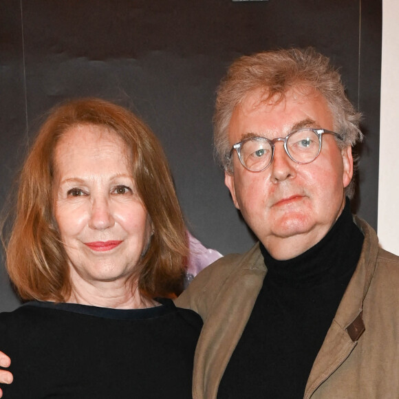 Semi-exclusif - Nathalie Baye et Dominique Besnehard - 27ème cérémonie des Lauriers de l'Audiovisuel au théâtre Marigny à Paris le 21 février 2022. © Coadic Guirec/Bestimage