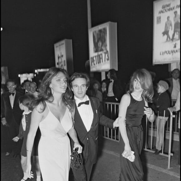 Jacqueline Bisset, François Truffaut et Nathalie baye à Cannes en 1973