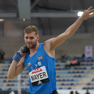 Kevin Mayer (Heptathlon) - Championnat de France d'Athlétisme Elite en salle à Miramas, le 26 février 2022. © Norbert Scanella / Panoramic / Bestimage