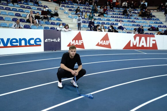 Kevin Mayer (Heptathlon) - Championnat de France d'Athlétisme Elite en salle à Miramas, le 26 février 2022. © Norbert Scanella / Panoramic / Bestimage 