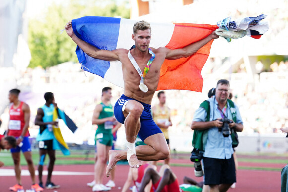 Kevin Mayer a été sacré champion du monde du décathlon à Eugene (Oregon). Photo par Martin Rickett/PA Wire/ABACAPRESS.COM