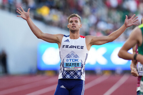 Kevin Mayer a été sacré champion du monde du décathlon à Eugene (Oregon) dimanche 24 juillet. Photo par Martin Rickett/PA Wire/ABACAPRESS.COM