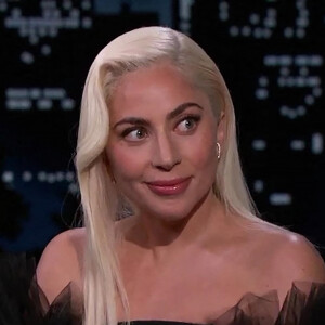 Lady Gaga sur le plateau de l'émission "Jimmy Kimmel Live!" à Los Angeles, le 24 janvier 2022. 