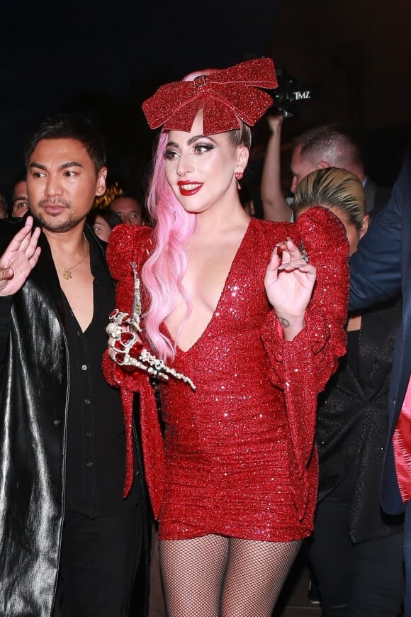 Lady Gaga arrive à l'évènement éphémère Haus Labs Makeup à The Grove, Los Angeles, le 5 décembre 2019 