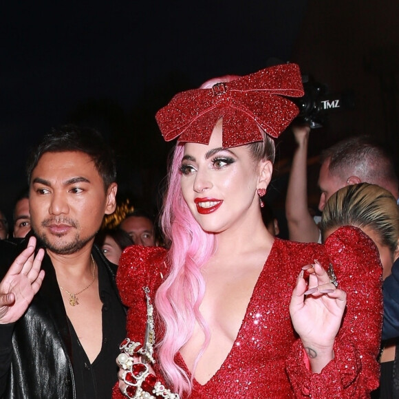 Lady Gaga arrive à l'évènement éphémère Haus Labs Makeup à The Grove, Los Angeles, le 5 décembre 2019 