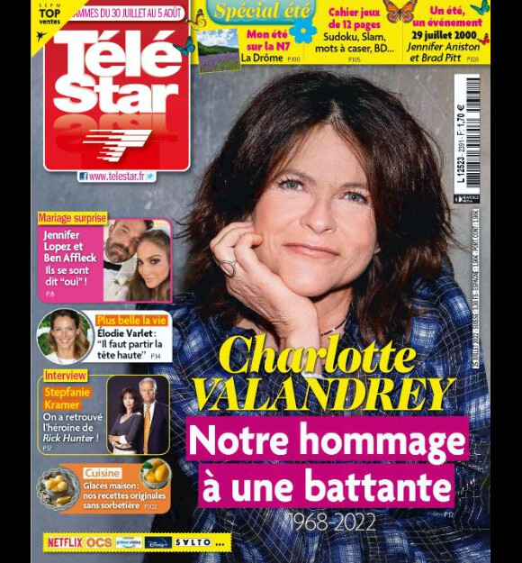 Couverture du magazine "Télé Star" du 25 juillet 2022"
