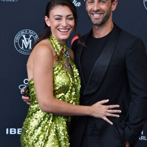 Rachel Legrain-Trapani (Miss France 2007) et son compagnon Valentin Léonard au photocall de la cérémonie d'ouverture de la 61ème édition du Festival de Télévision de Monte-Carlo au Grimaldi Forum, à Monaco, le 17 juin 2022. © Bruno Bebert/Bestimage