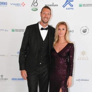 Mariage - Alain Bernard s'est marié avec Faustine le 21 août - Exclusif - Alain Bernard et sa fiancée Faustine lors de la soirée de gala de la Croix Rouge à l'hôtel du Cap-Eden-Roc au Cap d'Antibes le 14 juin 2019. © Lionel Urman / Bestimage 