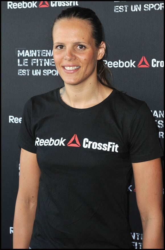 Laure Manaudou - Promotion du nouveau sport "Crossfit" par Reebok Paris le 13 mars 2012.