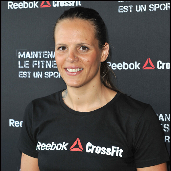 Laure Manaudou - Promotion du nouveau sport "Crossfit" par Reebok Paris le 13 mars 2012.