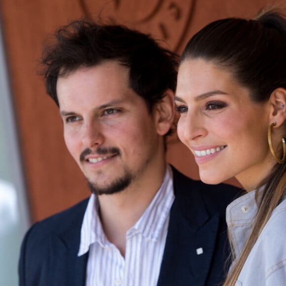 Laury Thilleman (Miss France 2011) et son compagnon le chef cuisinier Juan Arbelaez au village lors des internationaux de tennis de Roland Garros à Paris, France, le 1 juin 2019. © Jacovides-Moreau/Bestimage 