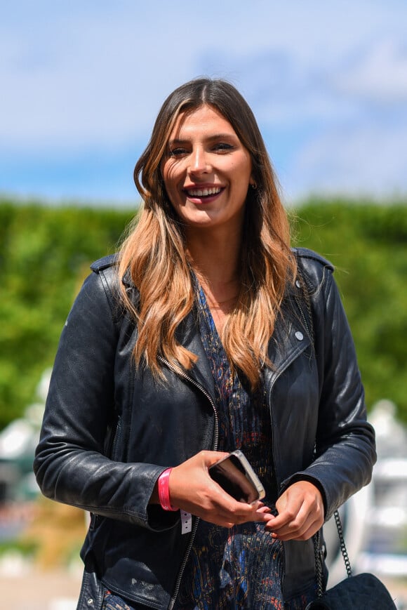 Camille Cerf, miss France 2015 et ambassadrice LPEJ 2022 lors de la 8ème édition du "Longines Paris Eiffel Jumping" au Champ de Mars à Paris, le 26 juin 2022. © Perusseau/Gorassini/Tribeca/Bestimage 