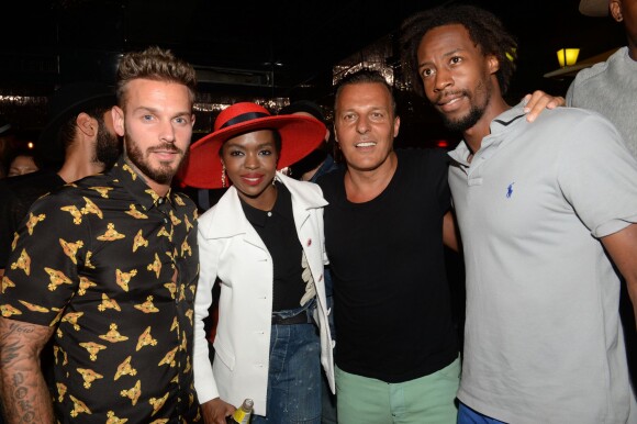 Exclusif - M. Pokora (Matt Pokora), Lauryn Hill, Jean-Roch, Gaël Monfils - Lauryn Hill en showcase au VIP Room à Saint-Tropez le 15 juillet 2015. 