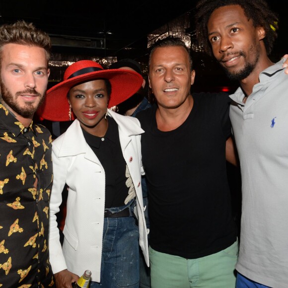 Exclusif - M. Pokora (Matt Pokora), Lauryn Hill, Jean-Roch, Gaël Monfils - Lauryn Hill en showcase au VIP Room à Saint-Tropez le 15 juillet 2015. 