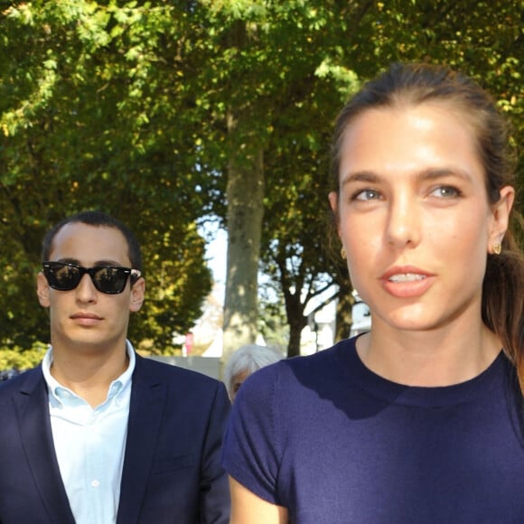 Charlotte Casiraghi et Alex Dellal - 90ème Qatar Prix de l'Arc de Triomphe à l'hippodrome de Longchamp le 2 octobre 2011