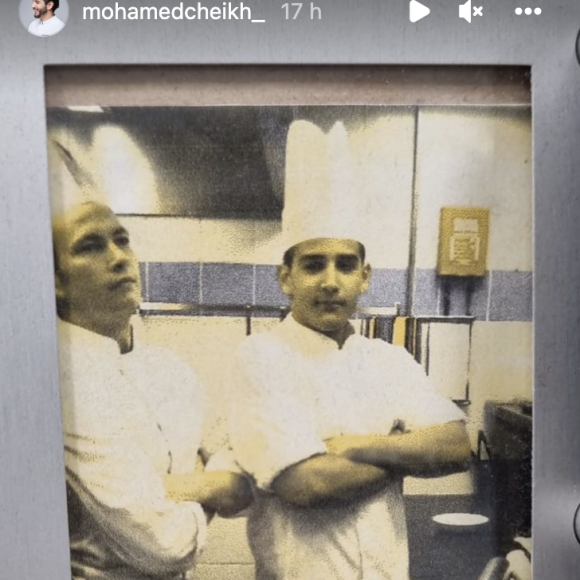 Mohamed Cheikh, gagnant de "Top Chef", partage de vieux souvenirs sur Instagram.