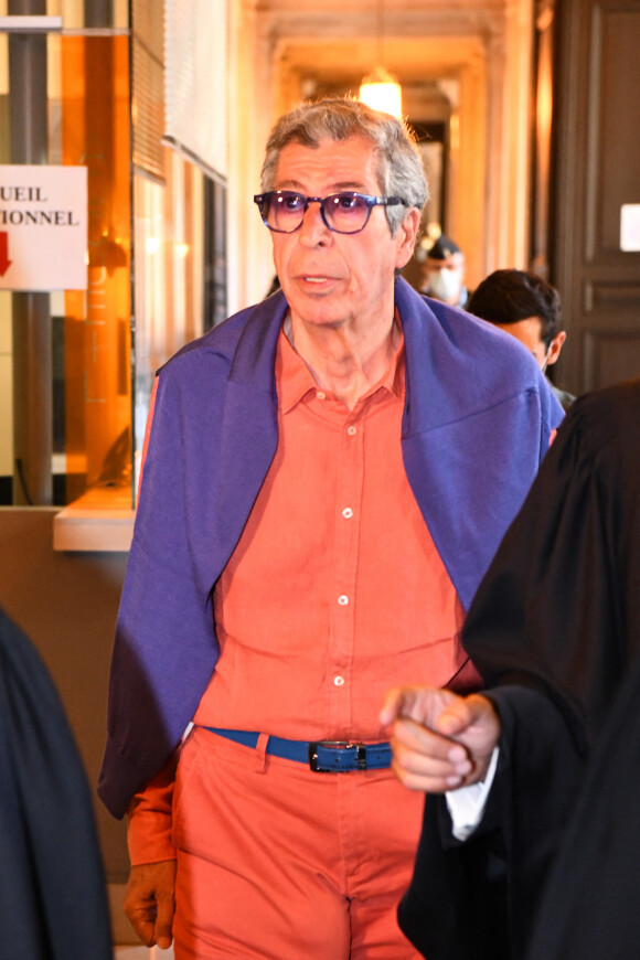 Patrick Balkany à la sortie du palais de justice de Paris