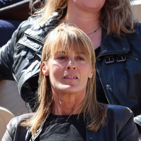 Nathalie Simon - Célébrités dans les tribunes des internationaux de France de tennis de Roland Garros à Paris, France, le 7 juin 2019. © Cyril Moreau/Bestimage 