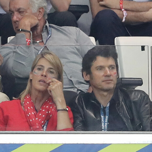 Nathalie Simon et son mari Tanguy Dadon au match de l'Euro 2016 France-Albanie au Stade Vélodrome à Marseille, le 15 juin 2016. © Cyril Moreau/Bestimage 