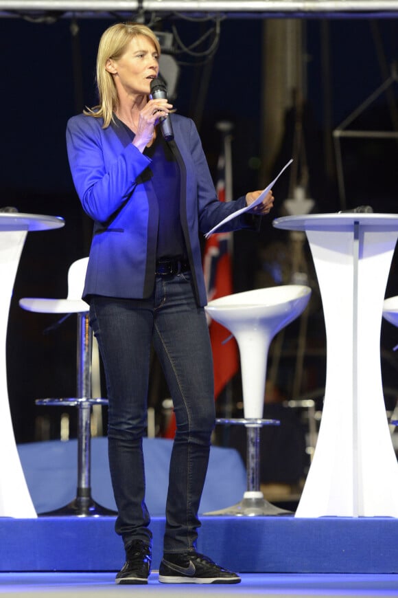Nathalie Simon - Opération "Je rêve des Jeux", mobilisation nationale en soutien à la candidature de Paris pour l'organisation des Jeux Olympiques et Paralympiques de 2024. Marseille, le 25 septembre 2015 <br /><br />