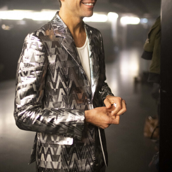 Exclusif - Backstage - Mika est en backstage après son deuxième concert à la Philharmonie de Paris le 24 octobre 2021. © Cyril Moreau / Bestimage 