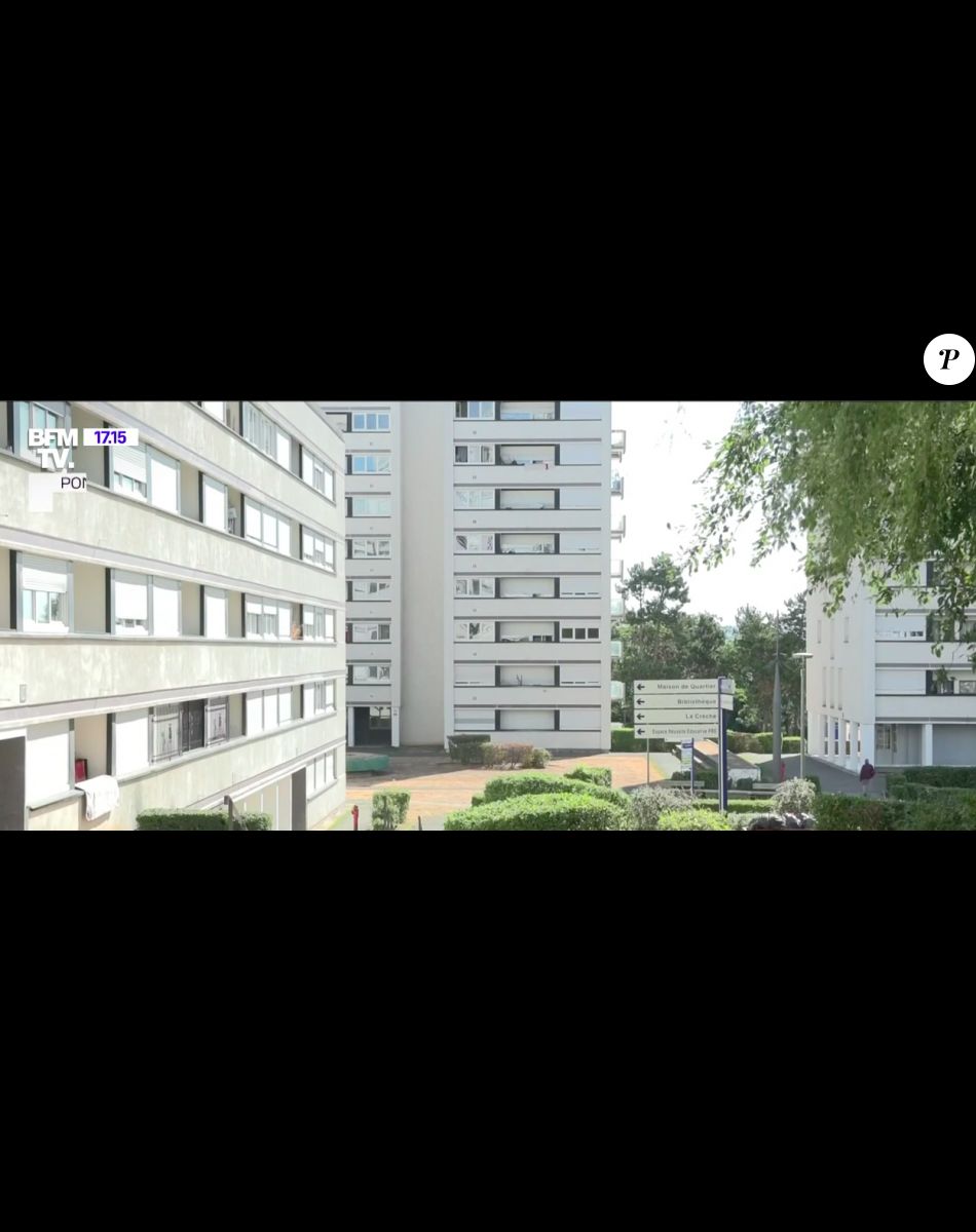 Image du reportage de BFMTV sur le rodéo urbain dans une cité de Pontoise dans le Val d'Oise ce 5 août 2022. Deux enfants ont été grièvement blessés par un motard