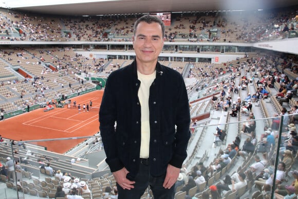 Laurent Luyat sur le plateau de France Télévision - Internationaux de France de Tennis de Roland Garros 2022 - Jour 1 à Paris le 22 Mai 2022. Bertrand Rindoff/Bestimage 