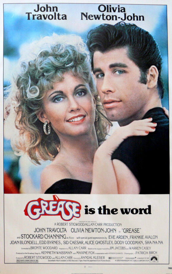 Affiche du film "Grease" sorti.