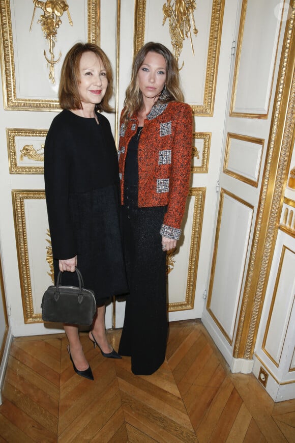 Nathalie Baye et sa fille Laura Smet - Soirée des "Révélations César 2015" à l'hôtel Meurice à Paris.