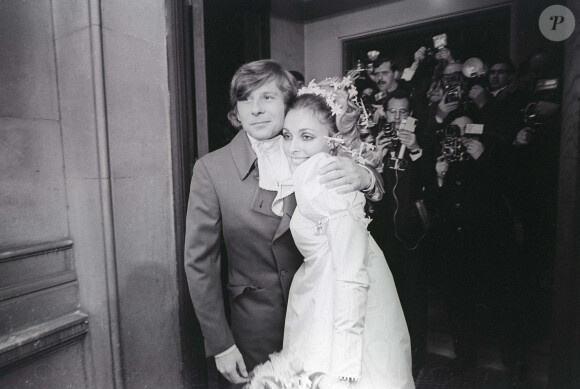 Roman Polanski et Sharon Tate lors de leur mariage à Londres en 1968