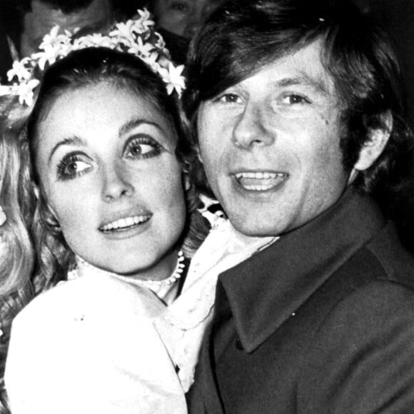 Roman Polanski et Sharon Tate lors de leur mariage à Londres